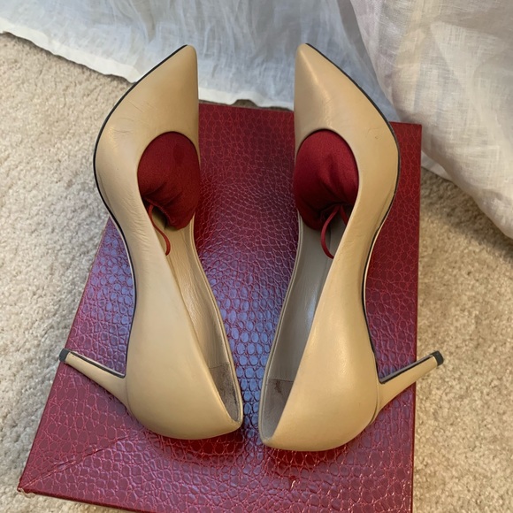 Tamara Mellon Rebel 75 Tan Kidskin 36.5 - Picture 5 of 8